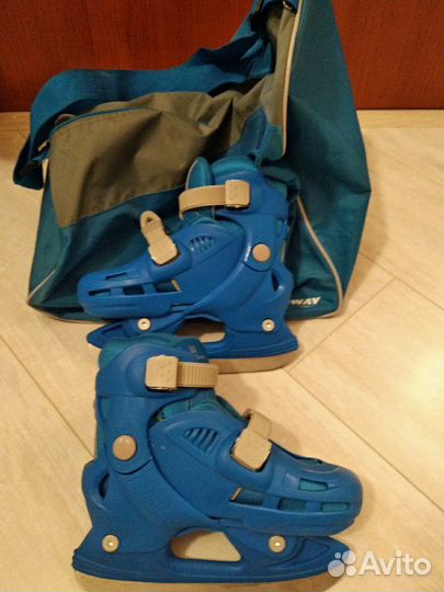 Раздвижные детские коньки+ сумка к конькам