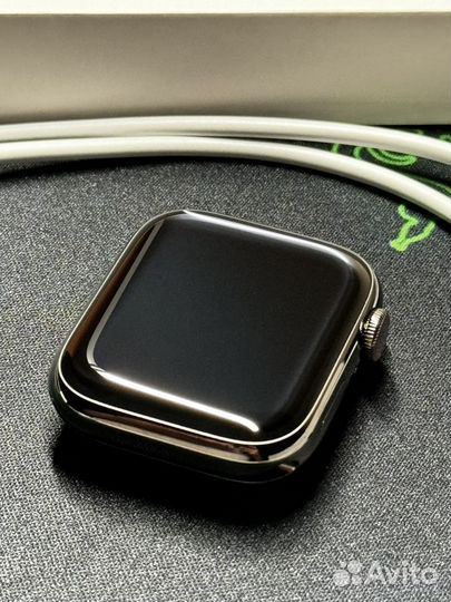 Apple watch stainless steel S8 45 mm Graphite 100%