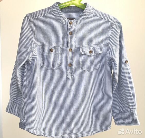 Хлопковая оубашка для мальчика H&M 104 р