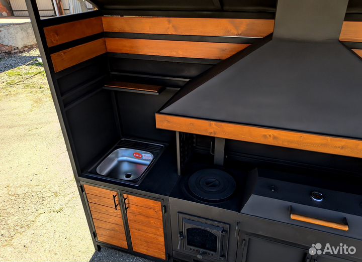 Мангал 6 мм, мангальная зона, казан, гриль,барбекю