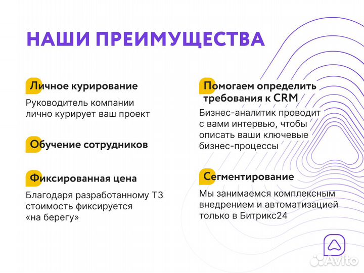 Внедрение/доработка CRM Битрикс 24