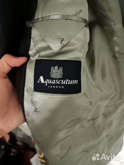 Шерстяной пиджак Aquascutum