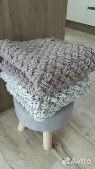 Плед детский вязаный ручная работа