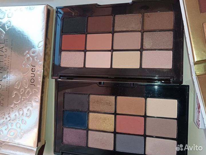 Тени разные, кисть и хайлайтер Лаура Геллер