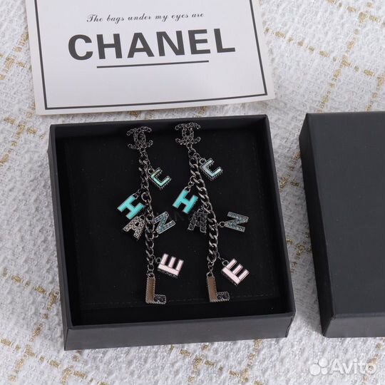 Серьги chanel винтаж