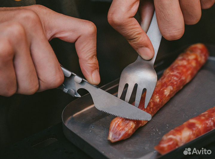 Титановые приборы походные 4 в 1 Boundless Voyage