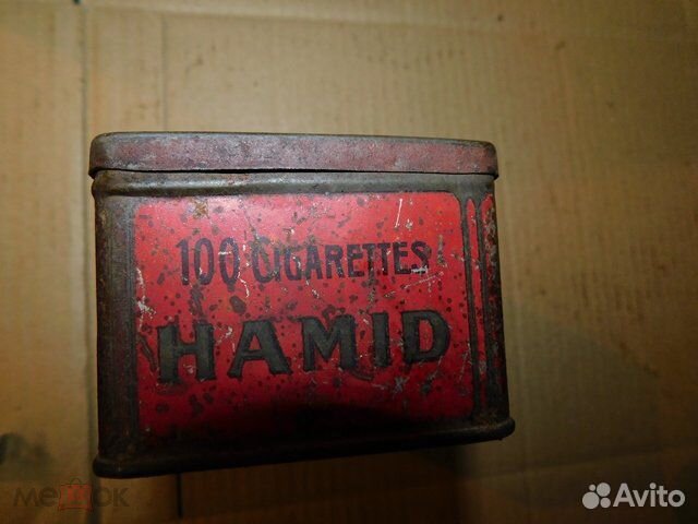 Антикварная коробка из под сигарет Samson-Hamid