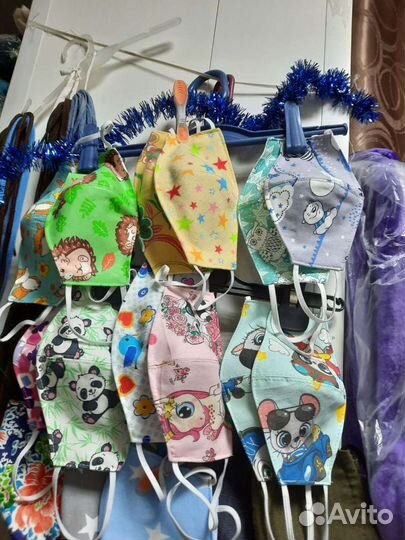 Детские маски многоразовые