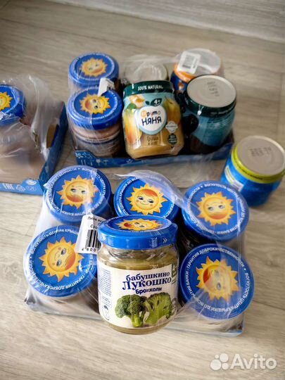 Новые детские пюре сладкие, овощные и говядина