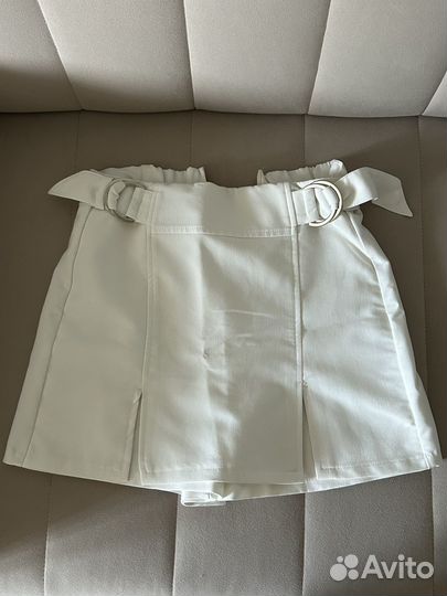 Юбка шорты белые
