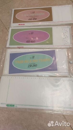 Перфокарты для вязальных машин Brother/Silver