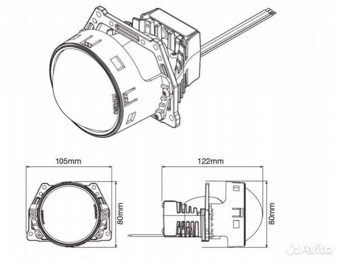 Светодиодные би-линзы Osram LEDriving HL CLC 3.0