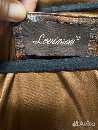 Кожаная куртка пилот Levinson, 54-56р