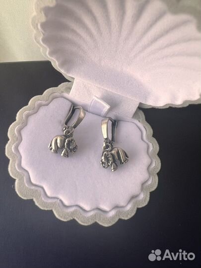 Серьги Слоник