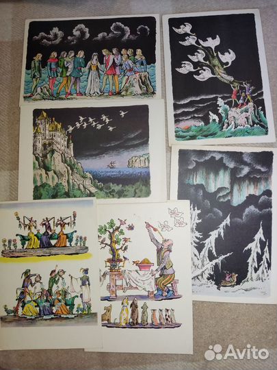 Открытки В. Зарубин и В. Конашевич с 1965 по 1990