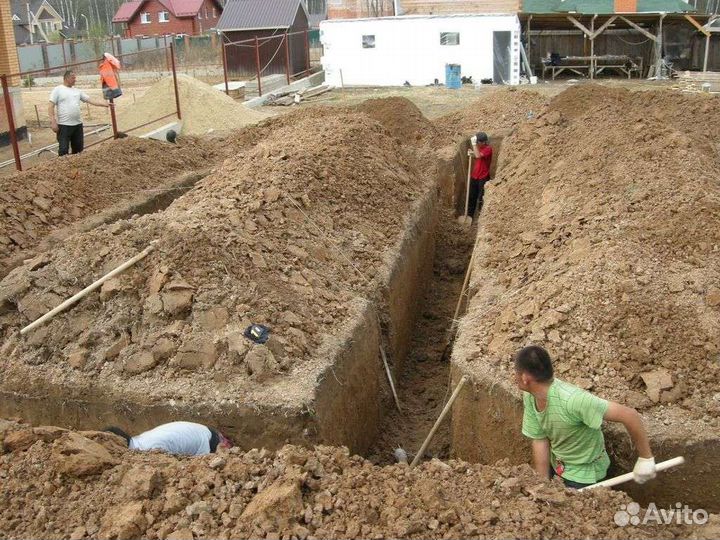 Копка траншей септики сергейпасад