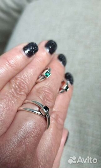 Серьги, колечко Jenavi с кристаллами Swarovski