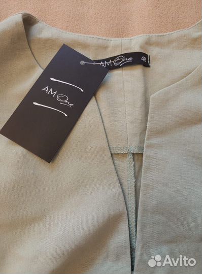 Платье лён новое 48