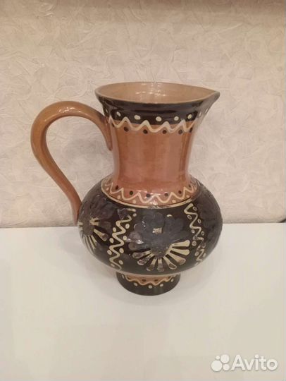 Ваза кувшин глиняный