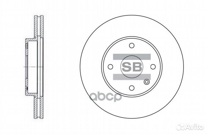 SD3007 диск тормозной передний Chevrolet Epica