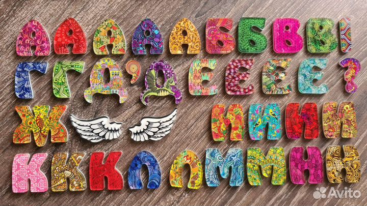 Счастливая азбука оргстекло, пазлы, магнит