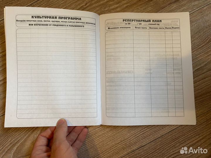 Дневник для музыкальной школы