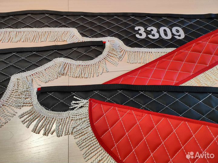 Ламбрекены, шторы газ 3307 3309 экокожа