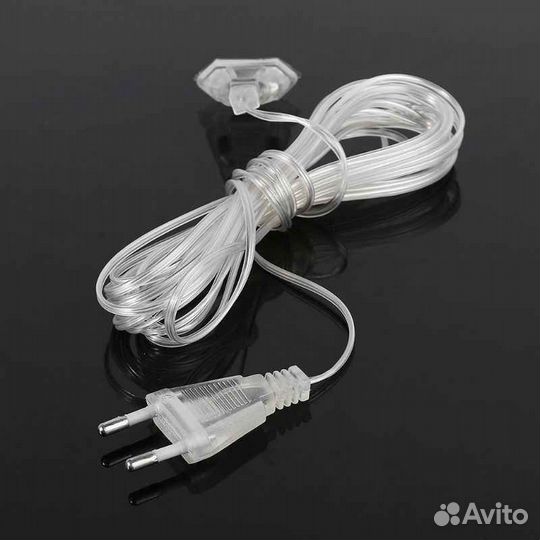 Провод удлинитель для гирлянды 3м