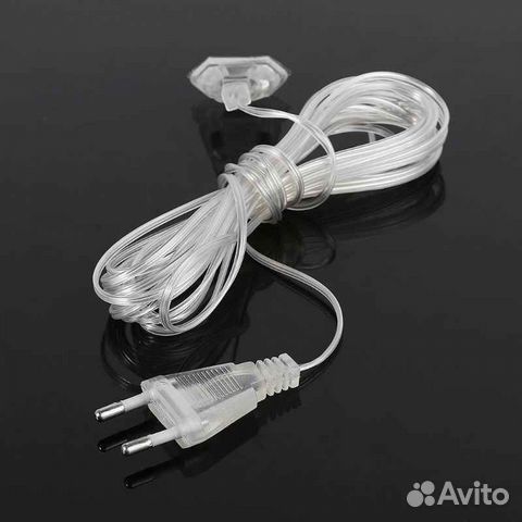 Провод удлинитель для гирлянды 3м