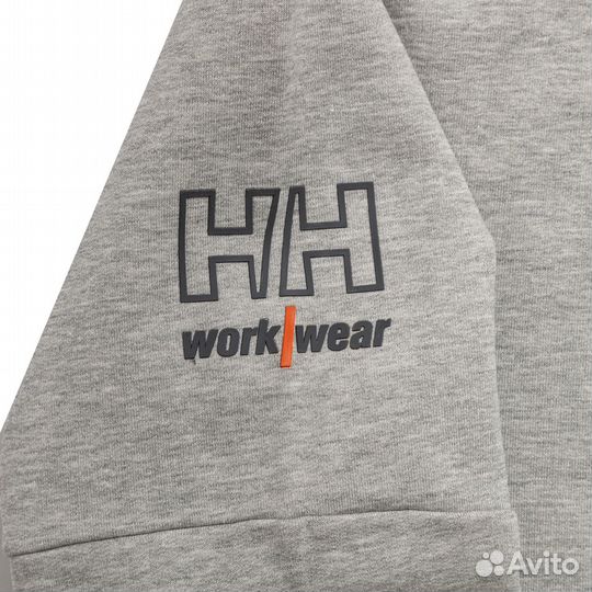 Мужской серый свитшот из хлопка Helly Hansen