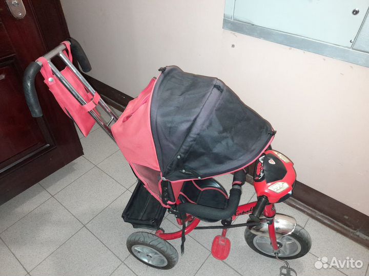 Трех колесный велосипед детский с ручкой