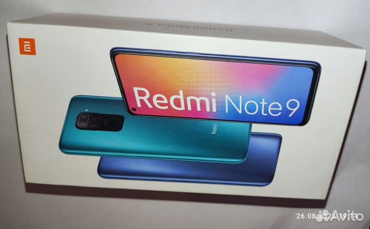 Коробка от redmi Note 9