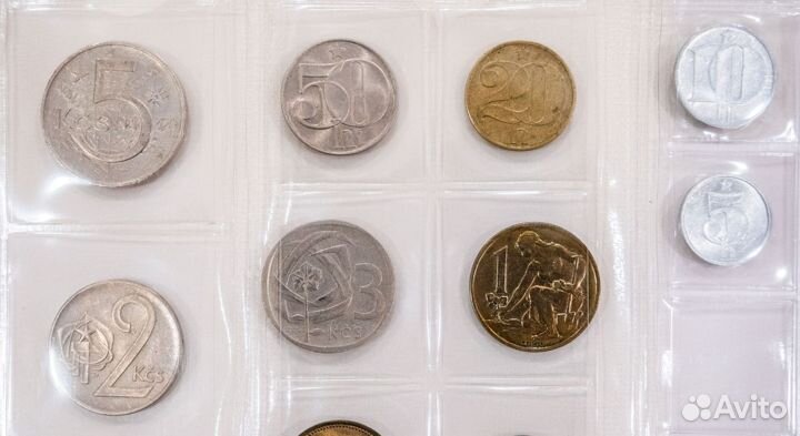 Набор монет Чехословакия