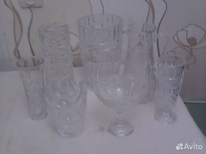 Вазы разные хрустальные СССР