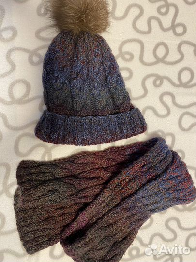 Комплект шапка и шарф