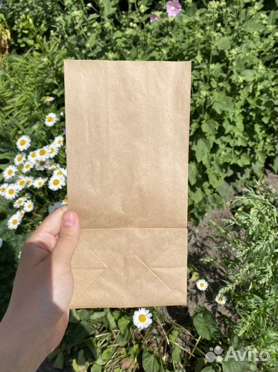 Пакеты бумажные крафт 98 шт 12*8*24 см