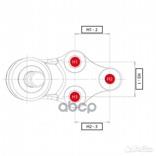 Новый номер CB0385) Шаровая опора ниж. CB0385