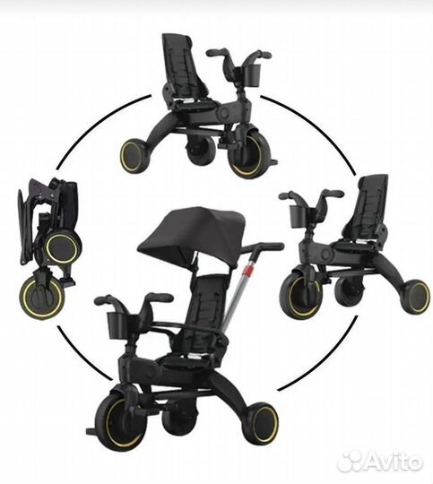 Велосипед с родительской ручкой