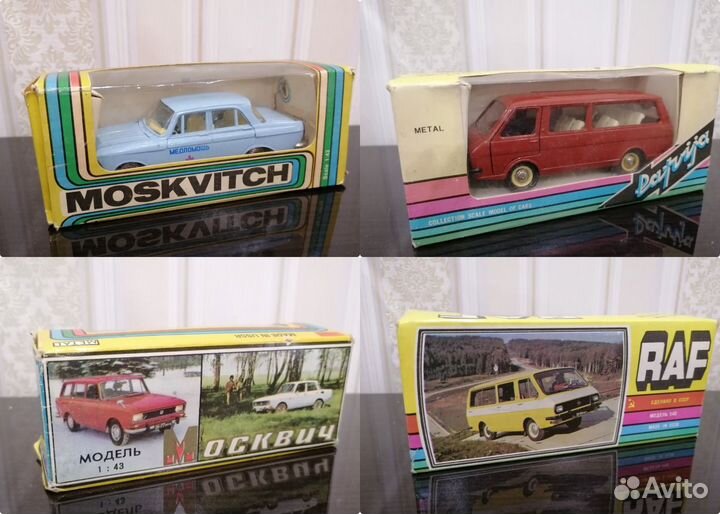 Машинки модельки 1:43 СССР Москвич 412 Раф 2203