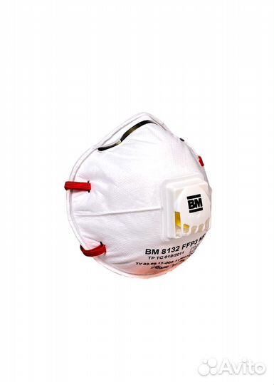 Фильтрующая противоаэрозольная полумаска вм 8132 ffp3 NR D (до 50 пдк)