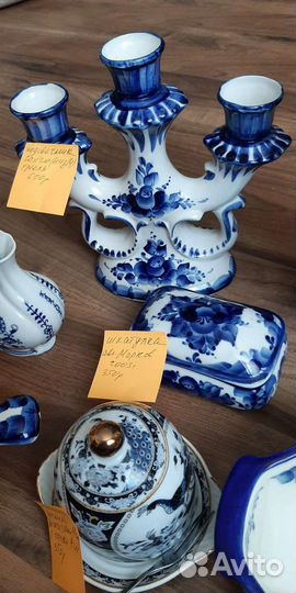 Посуда Гжель