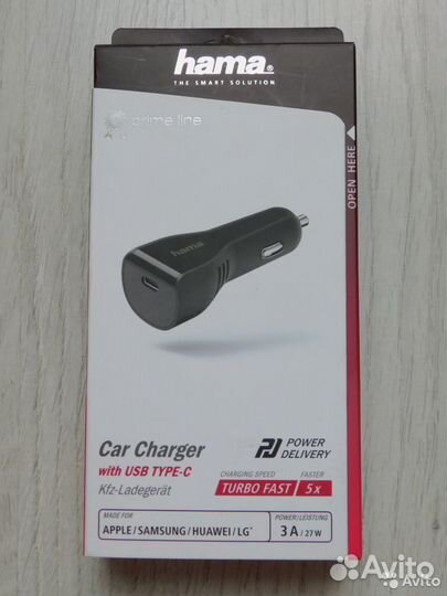 Автомобильные зарядные USB Type-C