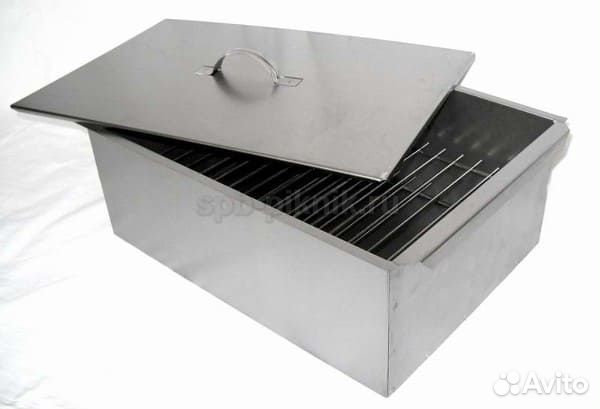 Коптильня из стали Для рыбы 460П с поддоном