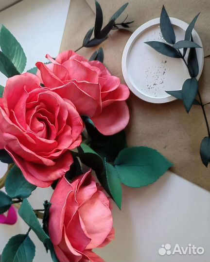 Цветы ручной работы,интерьерьерные цветы