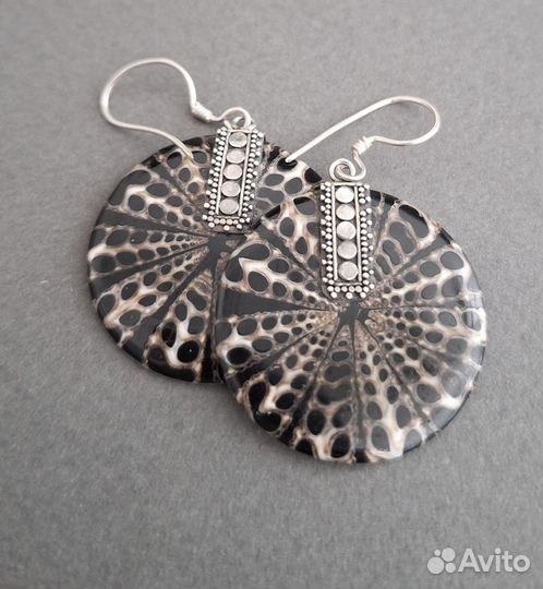 Серьги перламутр