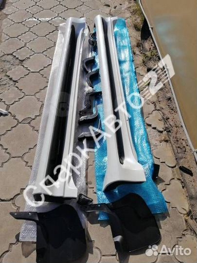 Пороги(подножки) Toyota Prado150/Lexus GX460 с мет