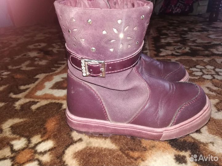 Натуральные зимние сапоги Капика