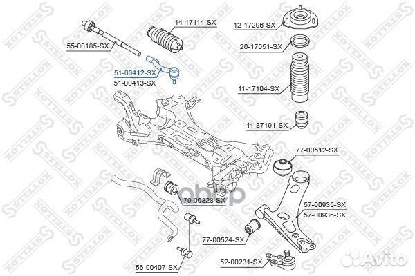 Наконечник рулевой левый Hyundai Tucson IX35 09