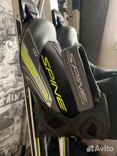 Лыжи коньковый, ботинки лыжные 40-41