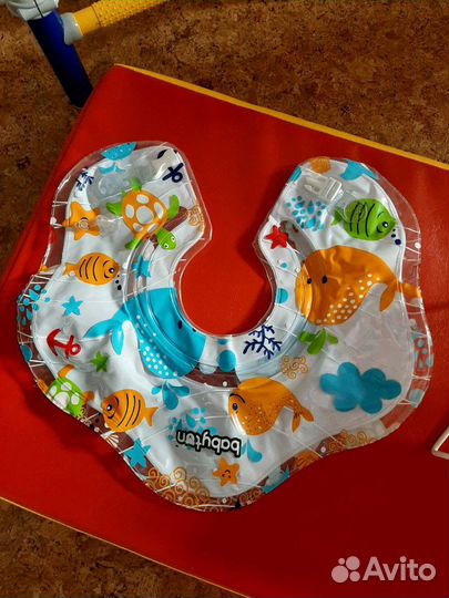 Круг для купания новорожденных и горка для купани